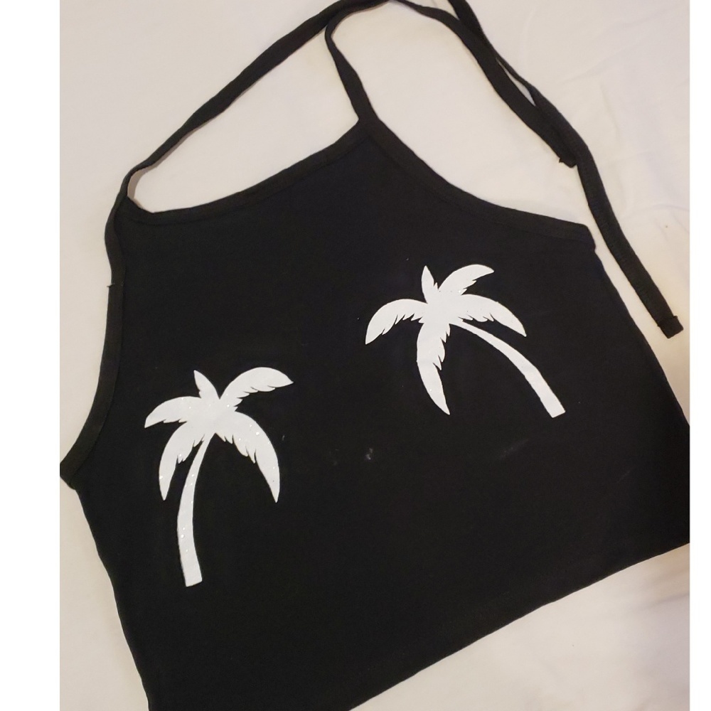 Palm trees crop top